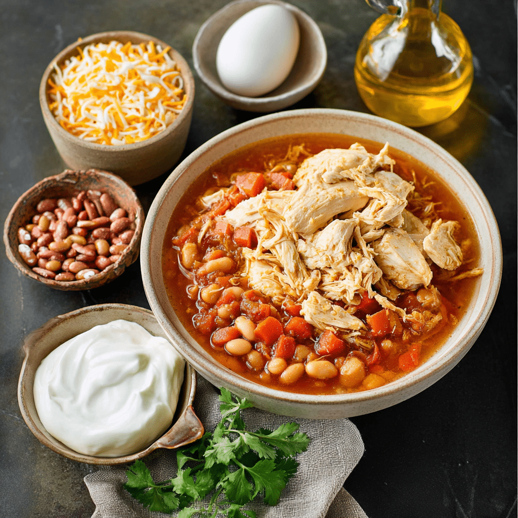 Slow Cooker Buffalo Chicken Chili