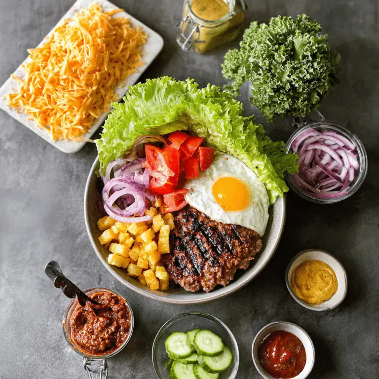 Loaded Burger Bowls