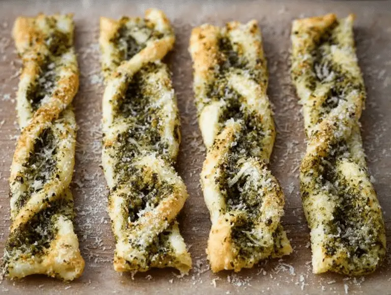 Pesto Parmesan Cheese Straws