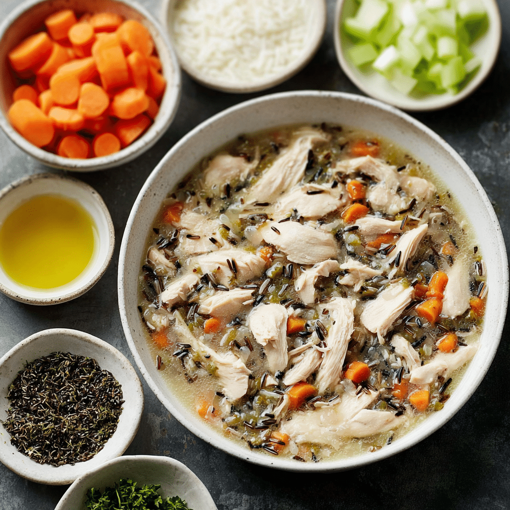Easy Slow Cooker Chicken Wild Rice Soup