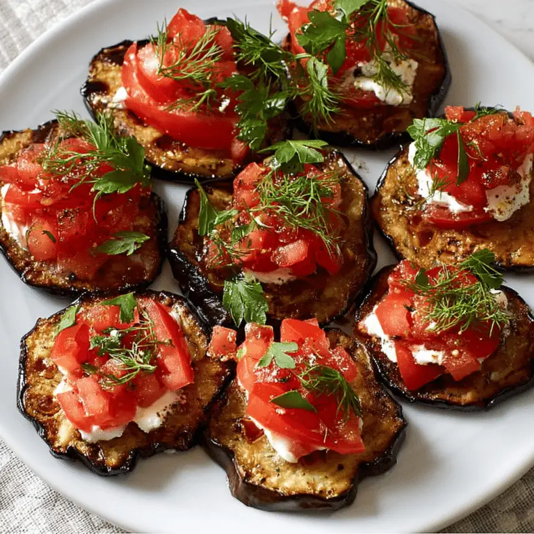 Eggplant Appetizer with Tomato and Garlic