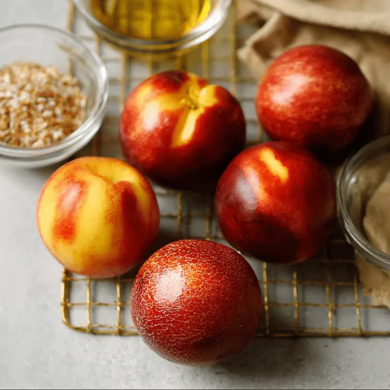 Baked Vanilla Cardamom Nectarines