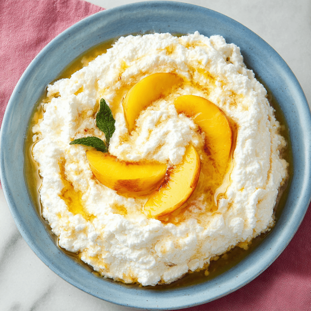 Whipped Burrata with Peaches