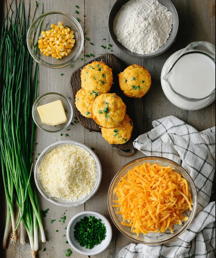 Cheddar Chive Corn Muffins