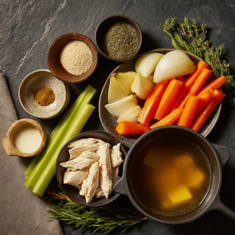 High-Fiber Chicken Soup