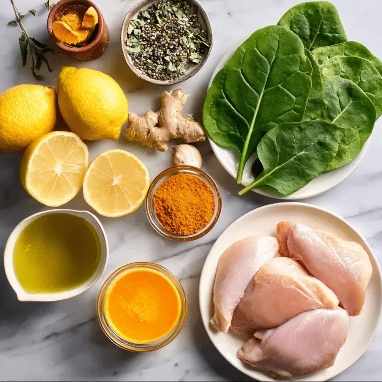 High-Protein Lemon & Turmeric Chicken Soup