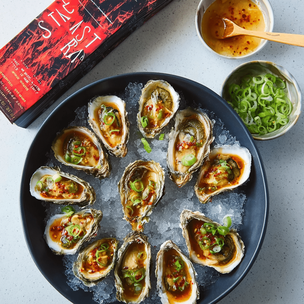Smoked Oysters with Spicy Miso Butter