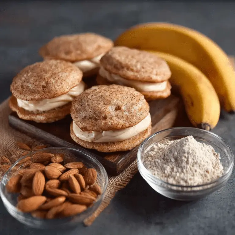 Banana Almond Whoopie Pies