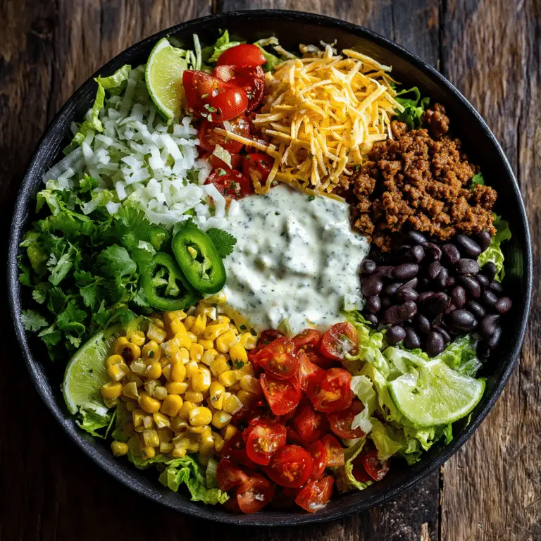 Vegan Taco Salad with Creamy Southwestern