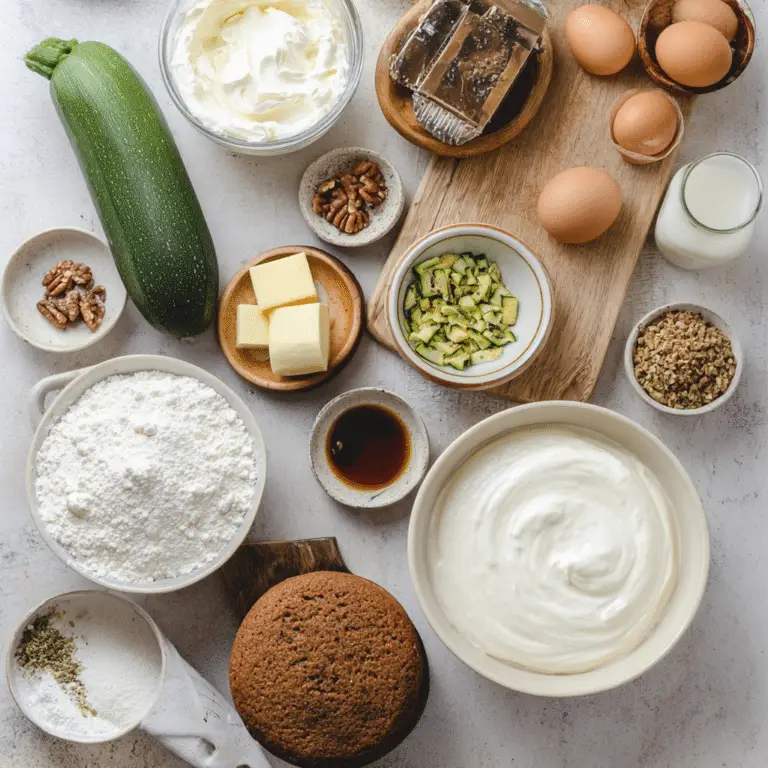 Homemade Zucchini Cake with Cream Cheese Frosting