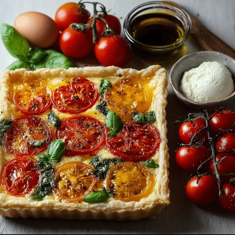Savory Tomato Basil Tart Delight