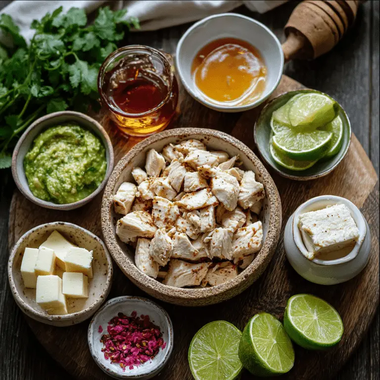 Sticky Lime Honey Chicken Tacos