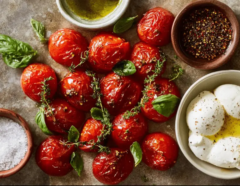 Roasted Tomatoes with Burrata