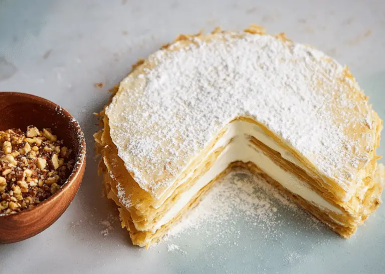 Meringue Napoleon Cake