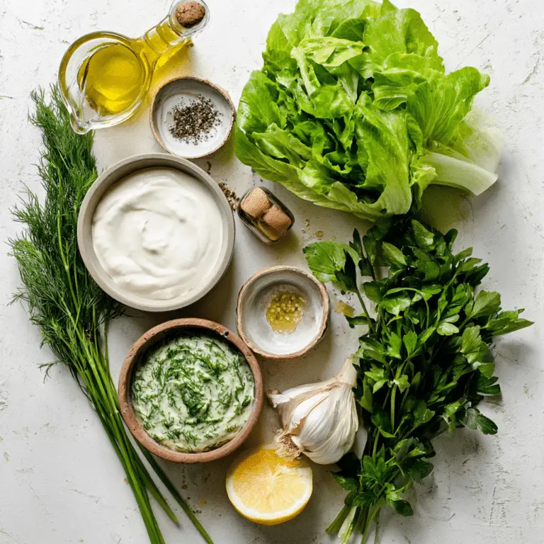 Greek Yogurt Green Goddess Salad Dressing