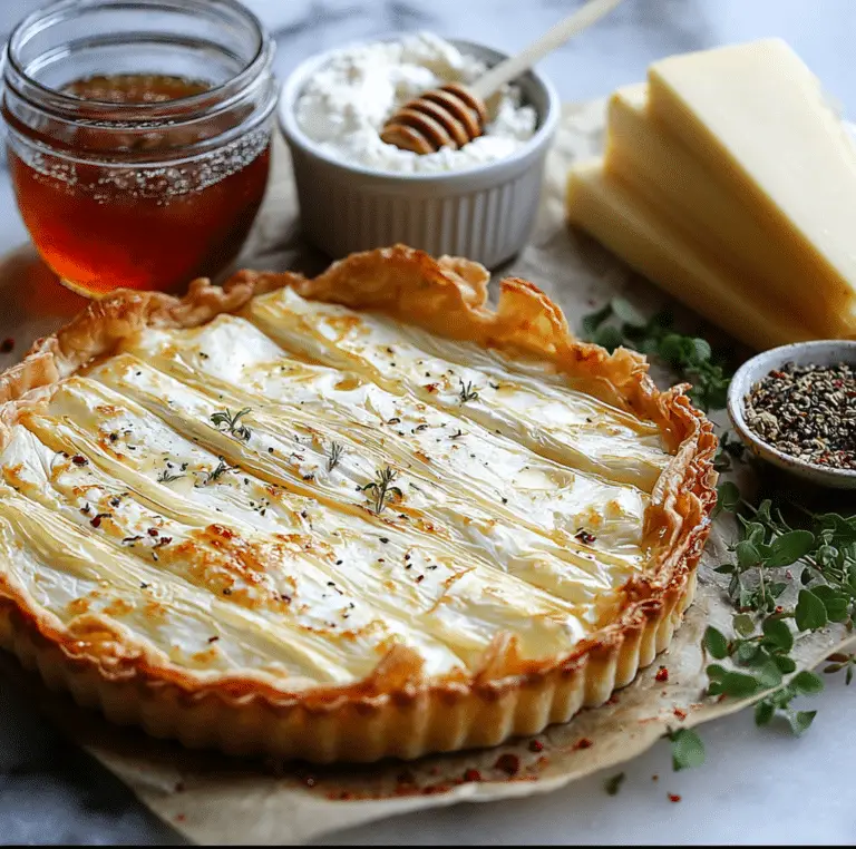 Desserts Hot Honey Goat Cheese Tart