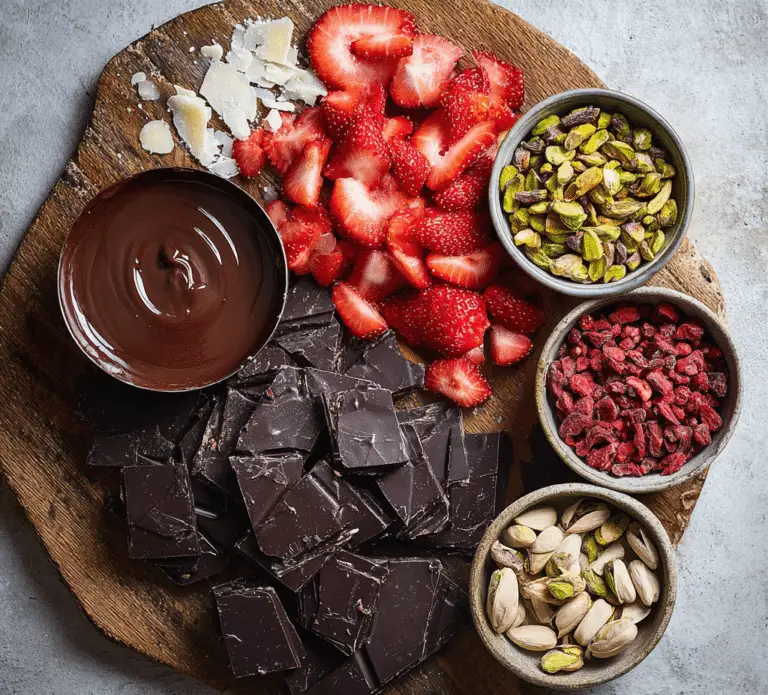 Strawberry Pistachio Dark Chocolate Bark