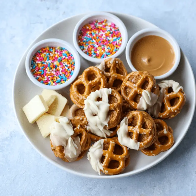 Biscoff Pretzel Bites with White Chocolate