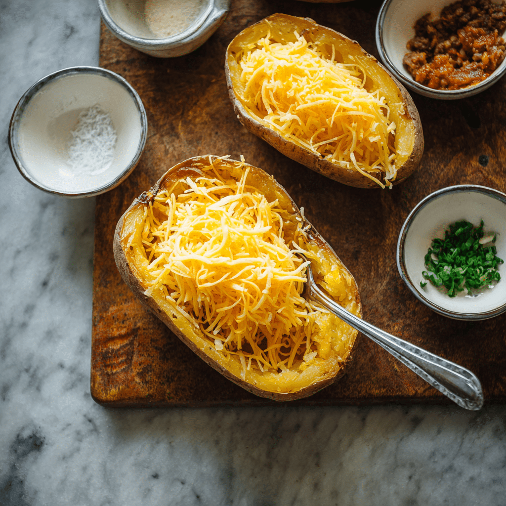 Pesto Spaghetti Squash Boats with Mushrooms