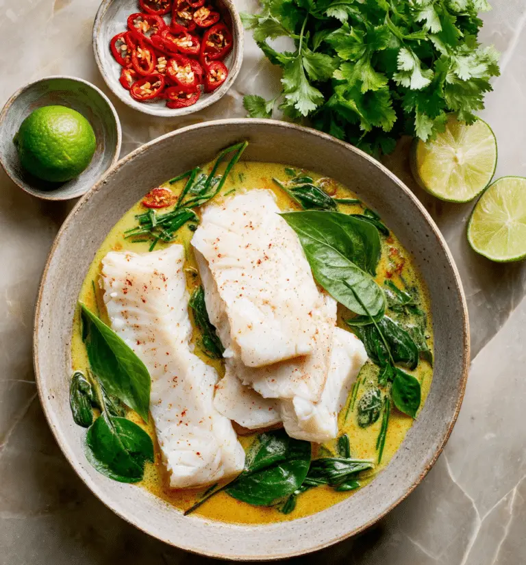 Thai Coconut Curry Poached Barramundi