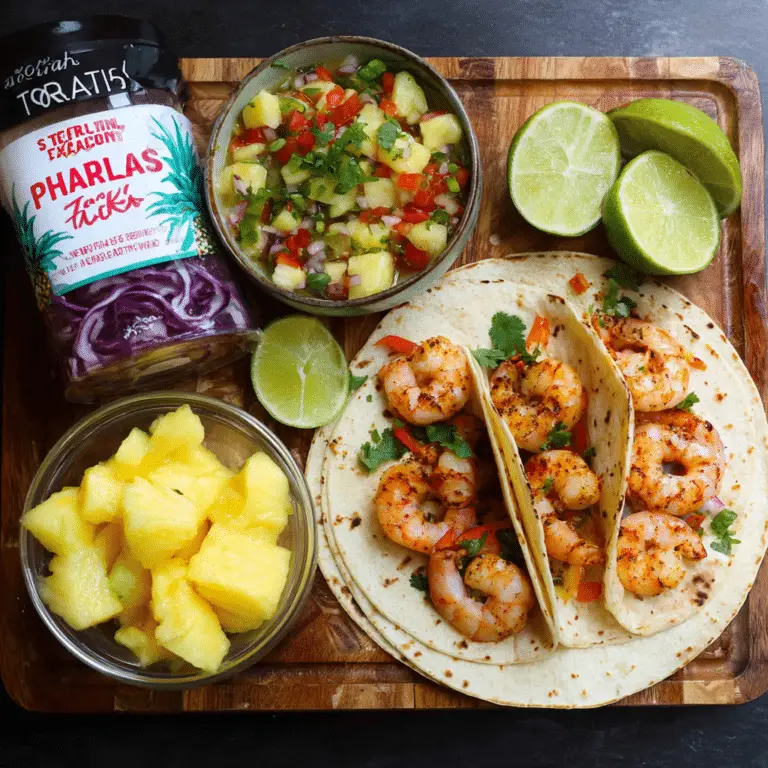 Prawn Tacos with Pineapple Salsa