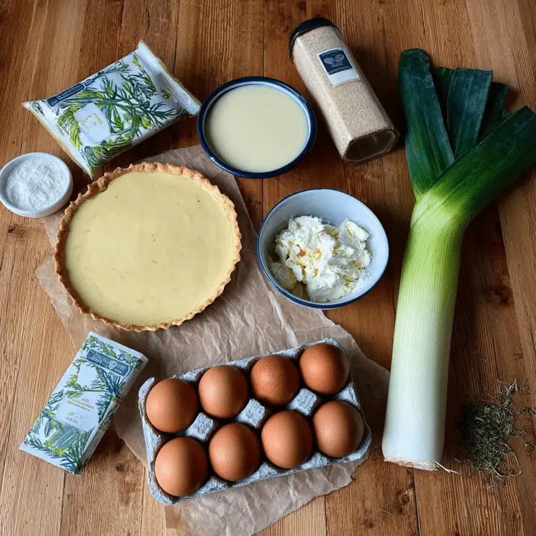 Leek and Goats Cheese Tart
