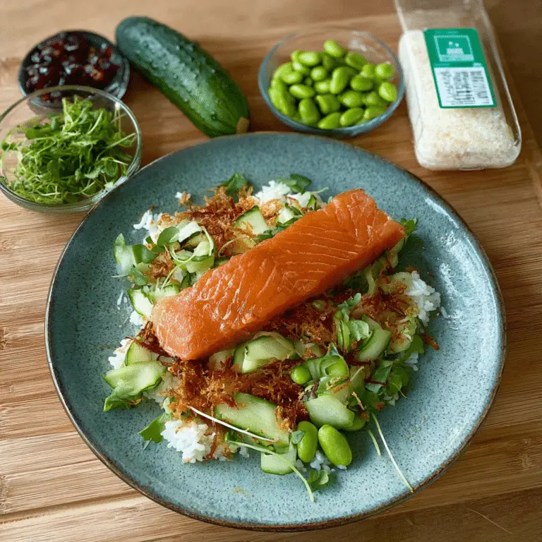 Smoked Salmon and Crispy Rice Salad