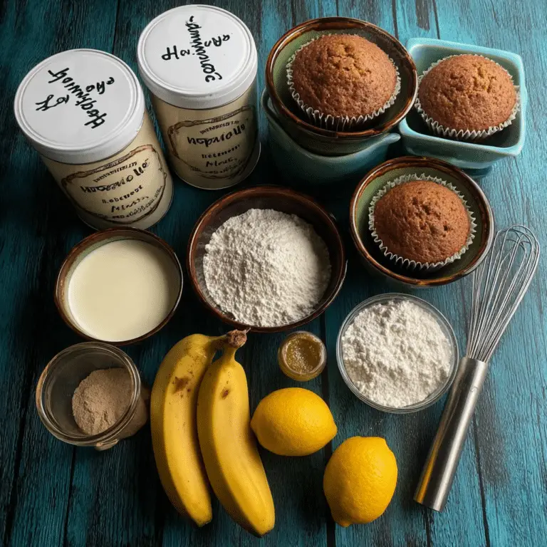 Banana Muffins with Lemon Icing