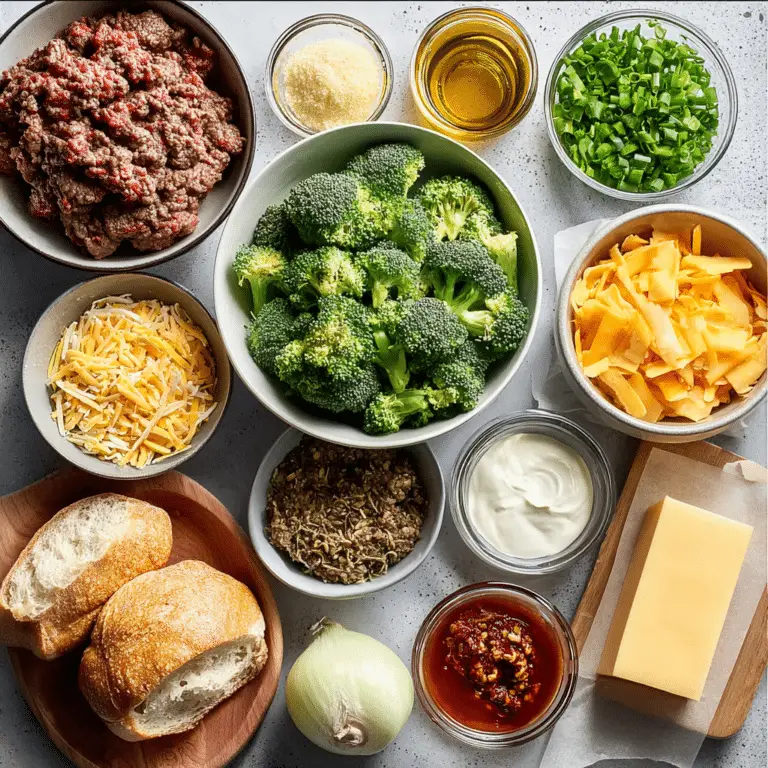 Loaded Broccoli & Beef Casserole