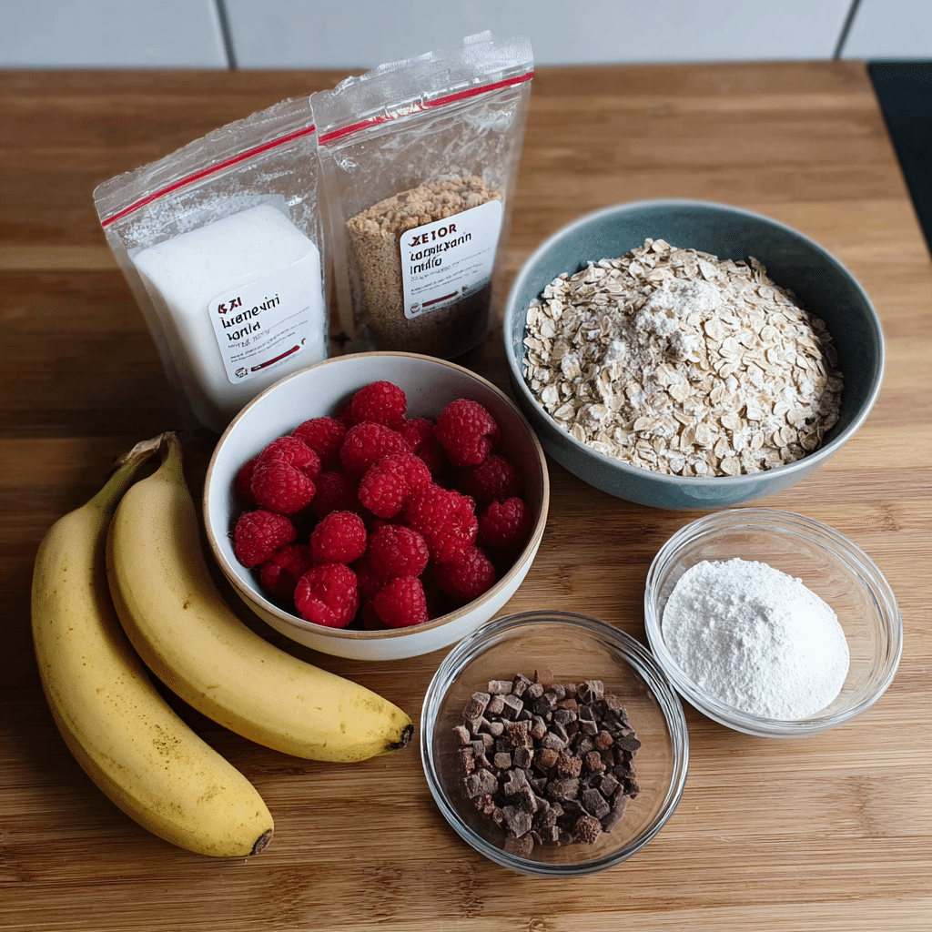Banana and Raspberry Baked Oats