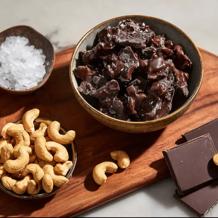 Dark Chocolate Cashew Clusters