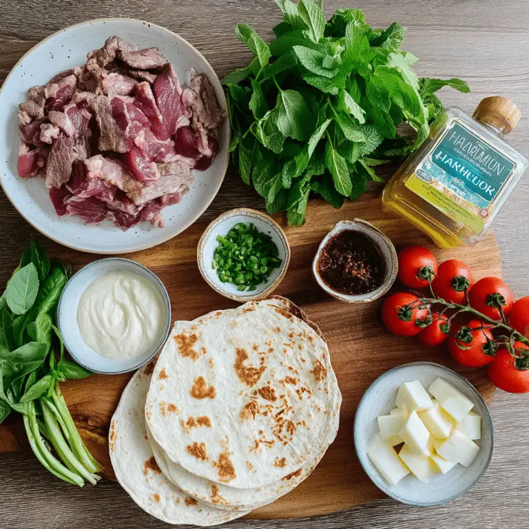 Lamb and Haloumi Wraps