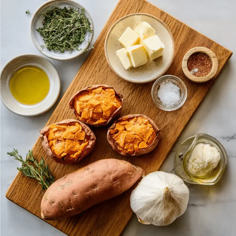 Crispy Smashed Sweet Potatoes with Parm