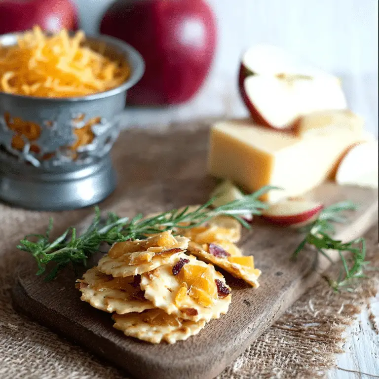 Cheddar-Apple Cracker Bites