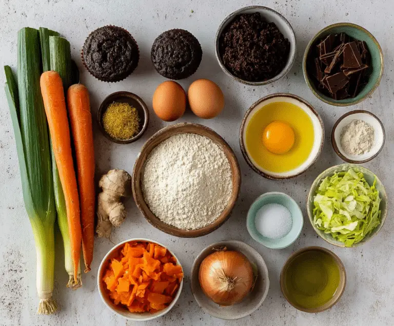Chocolate Vegetable Muffins