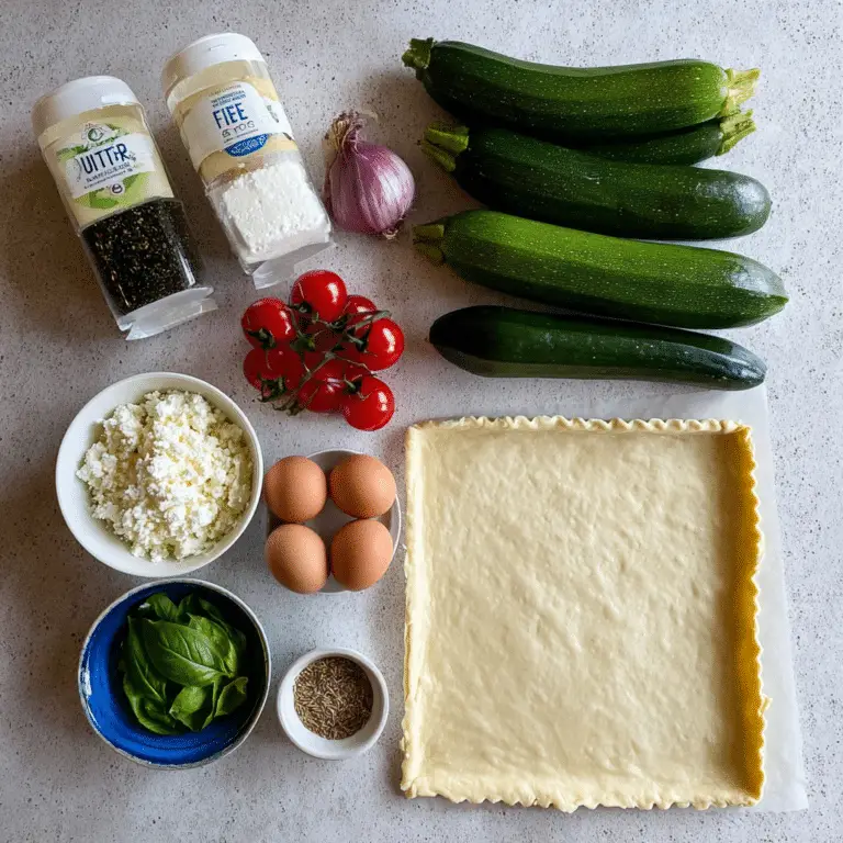 Courgette and Feta Tart