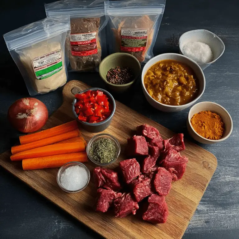 Beef Curry Prep Bags