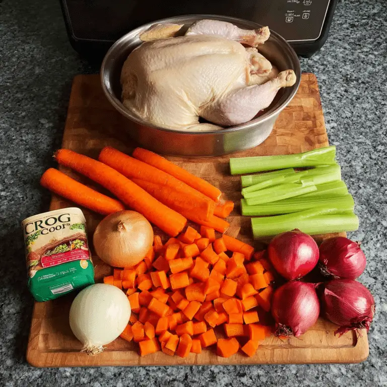 Slow Cooker Whole Chicken Soup