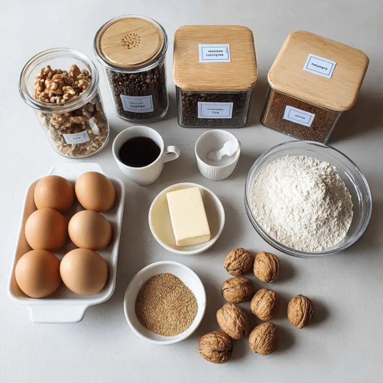 Coffee and Walnut Cake