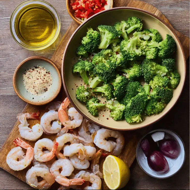 One-Pot Garlicky Shrimp & Broccoli