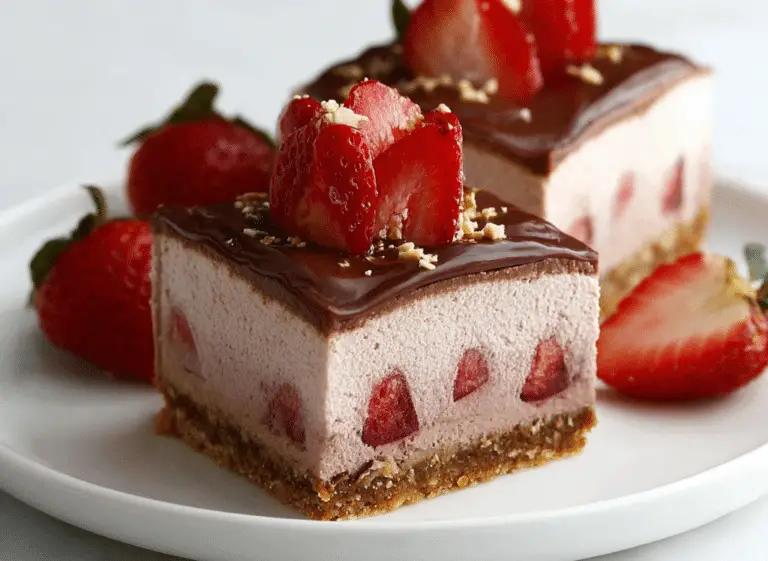 Strawberry Nutella Cheesecake