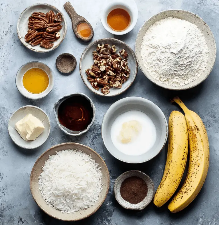Banana Bread Muffins with Coconut and Pecans