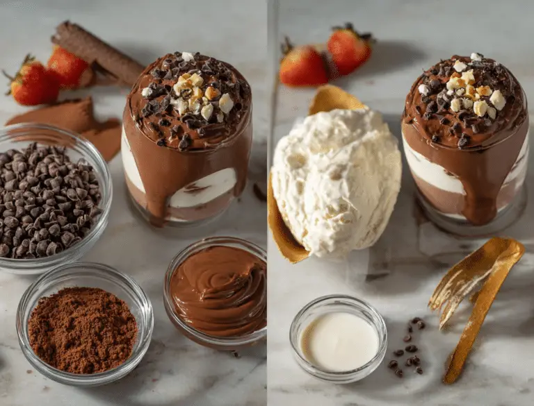 Easy No-Bake Chocolate Nutella Cheesecake Parfait