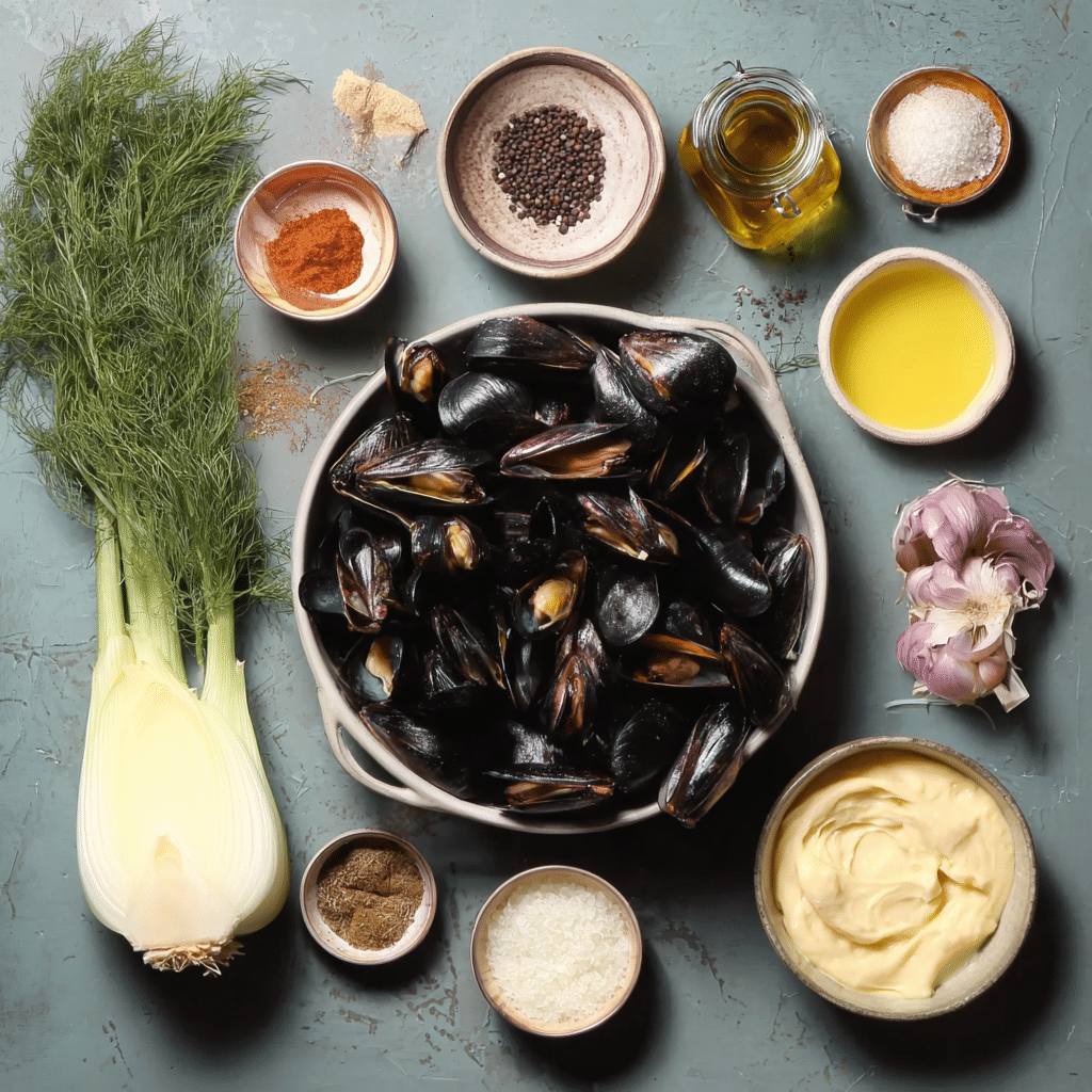 Steamed Mussels with Fennel