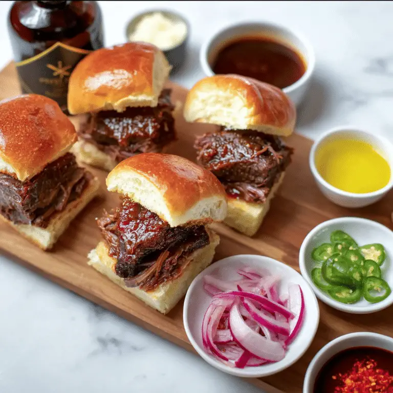 hort Rib Sliders with a Spicy Kick