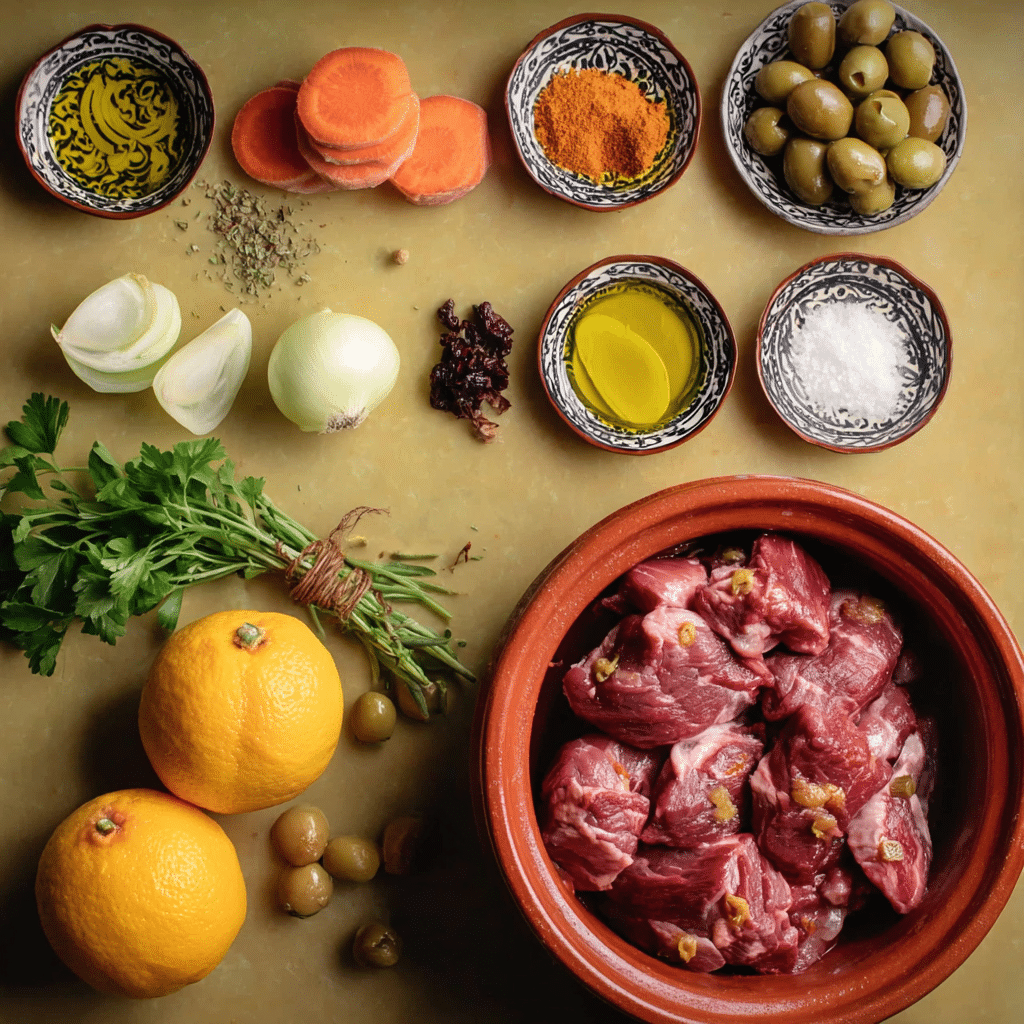 Lamb Tagine with Preserved Lemons and Olives