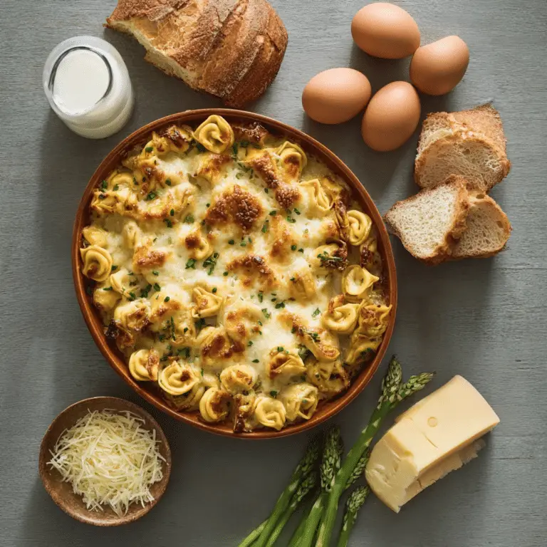Baked Tortellini Strata