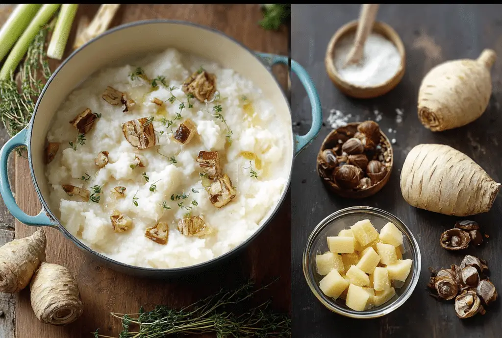 Celery Root and Chestnut Mash
